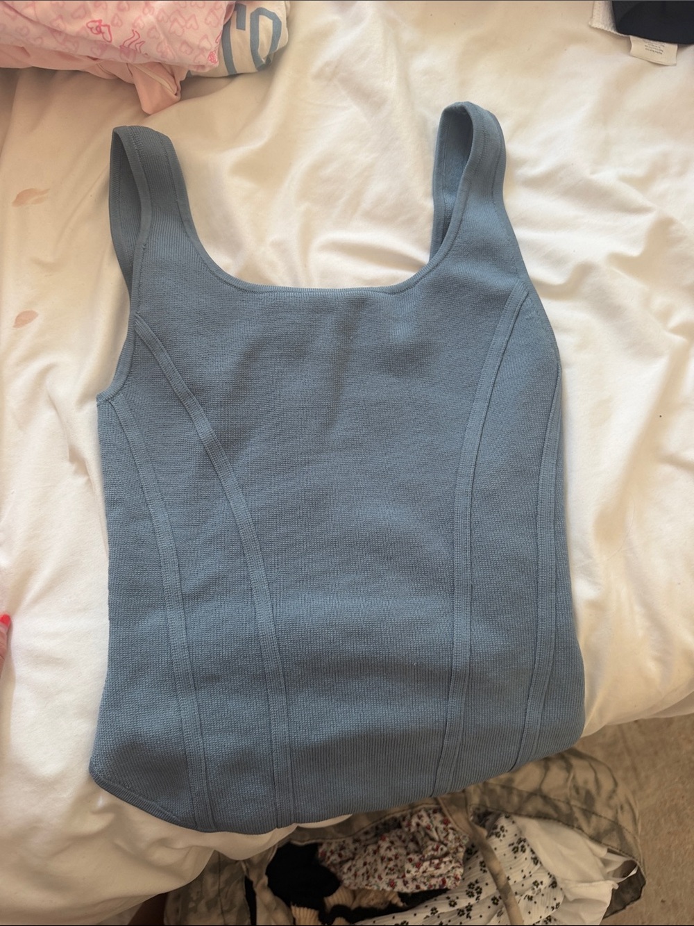 Blue Aritzia Corset Top